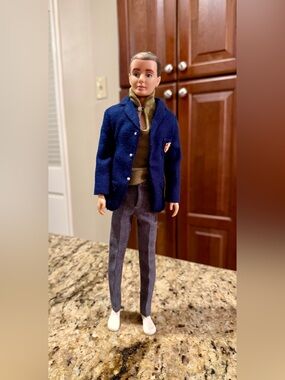 Vintage Barbie Ken doll flocked hair 1960’s